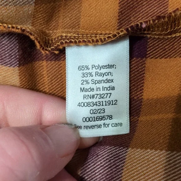 so full girls size 17 plaid mini - Picture 12 of 13